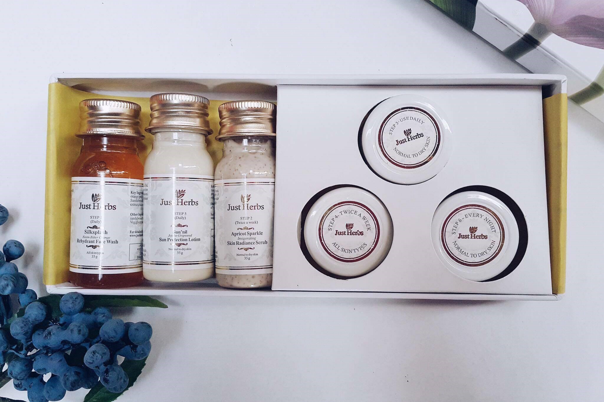Làm thế nào để tăng hiệu quả của set dưỡng da khô Just Herbs